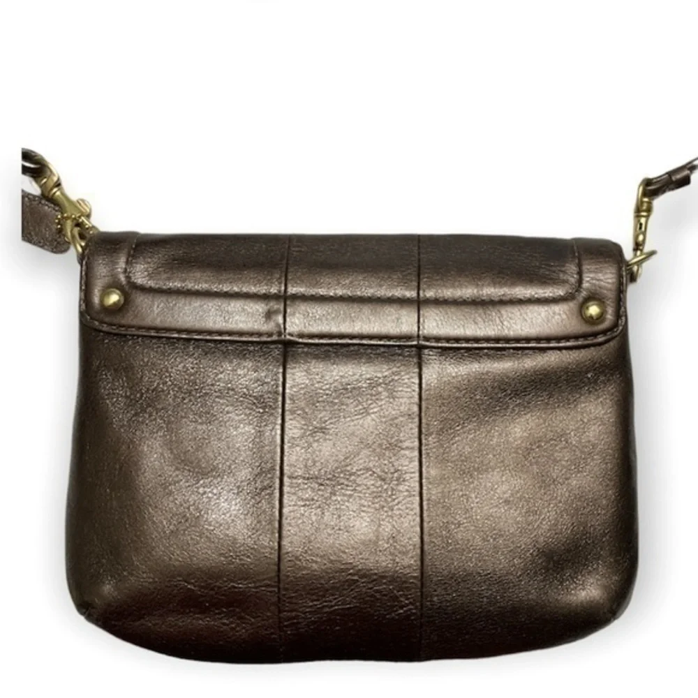 Coach bronze Kirsten flap crossbody bag